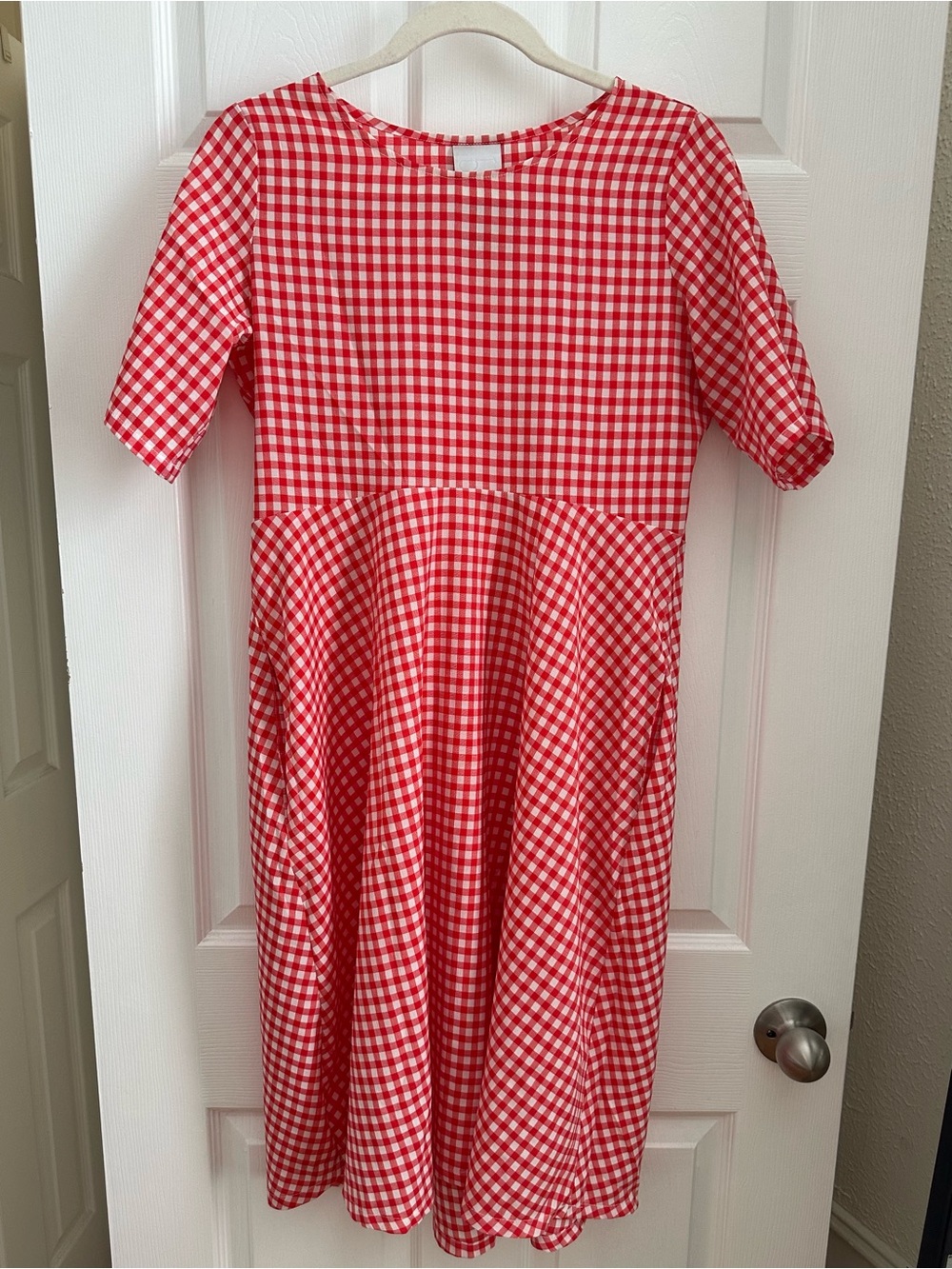 Meg Shop NYC Red Gingham Dress
